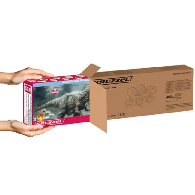 Kruzzel Dinosaur Mine - 12 Opgravingsset voor Kinderen - Educatief Speelgoed