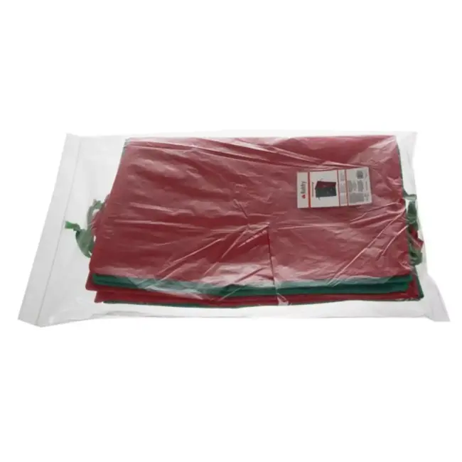 Ruhhy Kerstcadeauzakken - Set van 4 - Herbruikbare Zakken met Kerstman Print