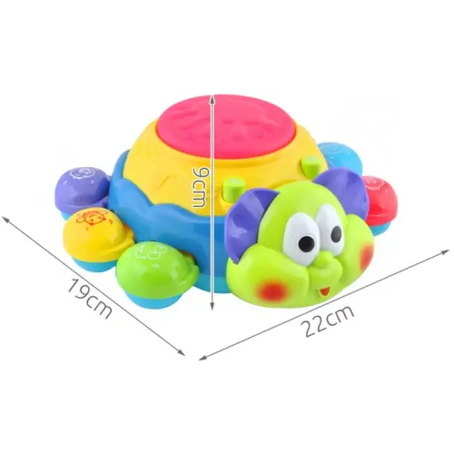 Kruzzel Interactieve Rups met Melodieën en Quiz - Educatief Speelgoed voor Kinderen