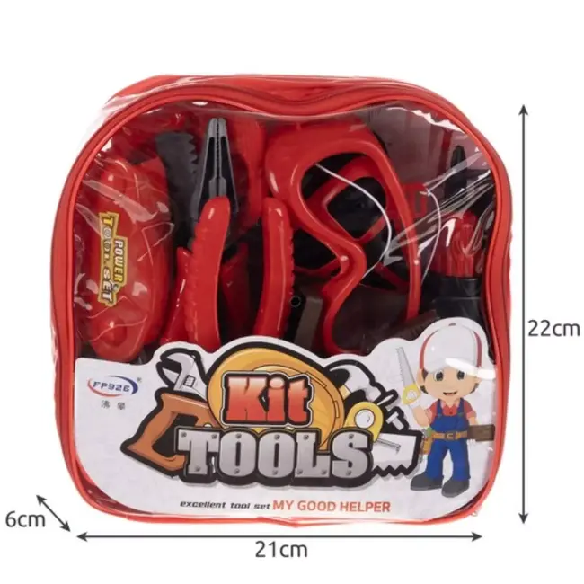 Kruzzel Gereedschapsset Kinderen - DIY Kit voor Creatief Spelen - Inclusief Rugzak