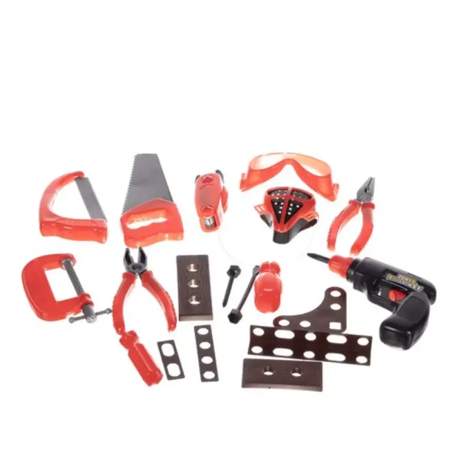 Kruzzel Gereedschapsset Kinderen - DIY Kit voor Creatief Spelen - Inclusief Rugzak