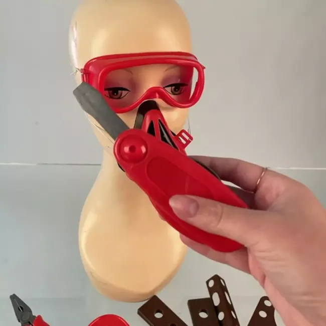 Kruzzel Gereedschapsset Kinderen - DIY Kit voor Creatief Spelen - Inclusief Rugzak