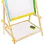 Kruzzel Houten Dubbelzijdig Bord - 65,5 x 40 x 33 cm - Krijtbord en Whiteboard