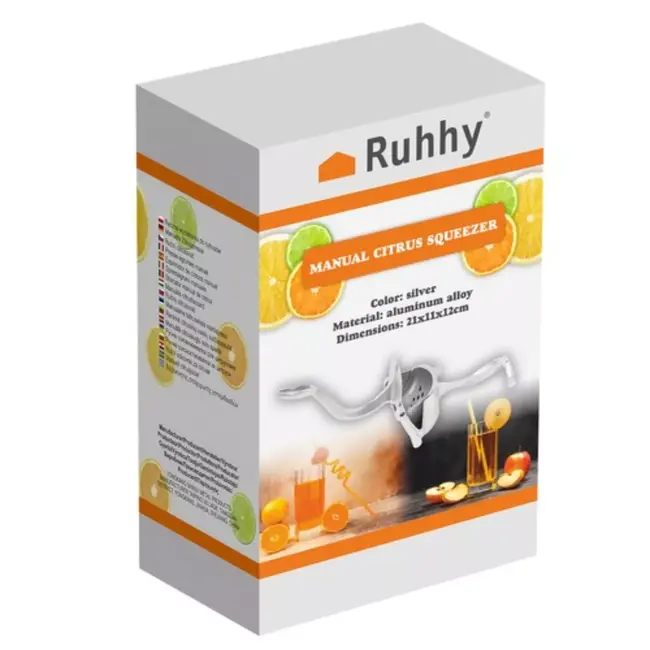 Ruhhy Citruspers Handmatig - Solide en Stil - Voor Sinaasappels en Meer