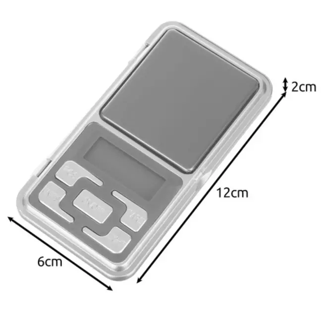 Ruhhy Precisieweegschaal 0,1-500 g - Compact, Nauwkeurig en Inclusief Batterijen