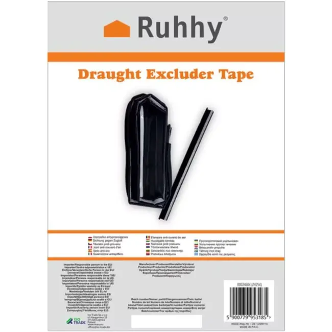 Ruhhy Zelfklevende Tochtstrip 4 Meter - Voor Ramen en Deuren - Eenvoudige Montage