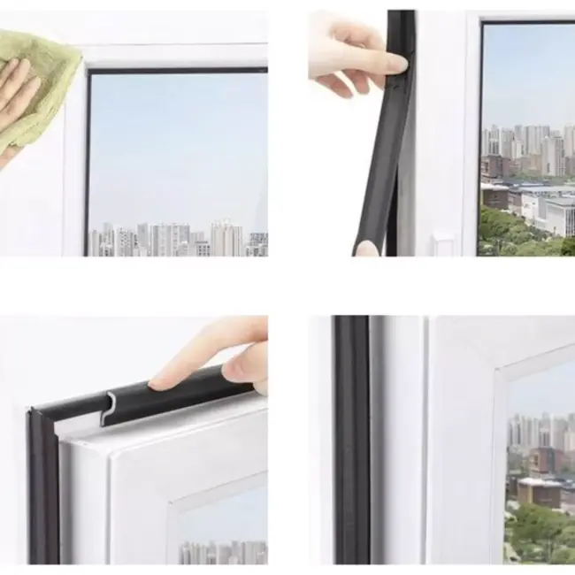 Ruhhy Zelfklevende Tochtstrip 4 Meter - Voor Ramen en Deuren - Eenvoudige Montage