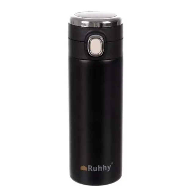 Ruhhy Lekvrije Reisbeker met LED Display - 420 ml - Roestvrij Staal