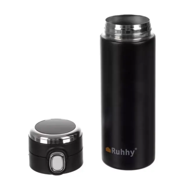 Ruhhy Lekvrije Reisbeker met LED Display - 420 ml - Roestvrij Staal