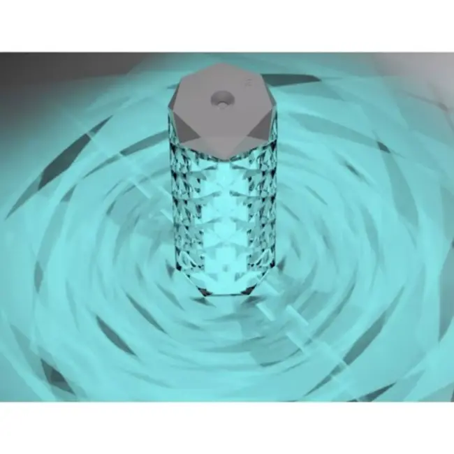 Ruhhy Luchtbevochtiger en Nachtlampje - 2-in-1 - Rozen-effect LED en 400 ml Capaciteit