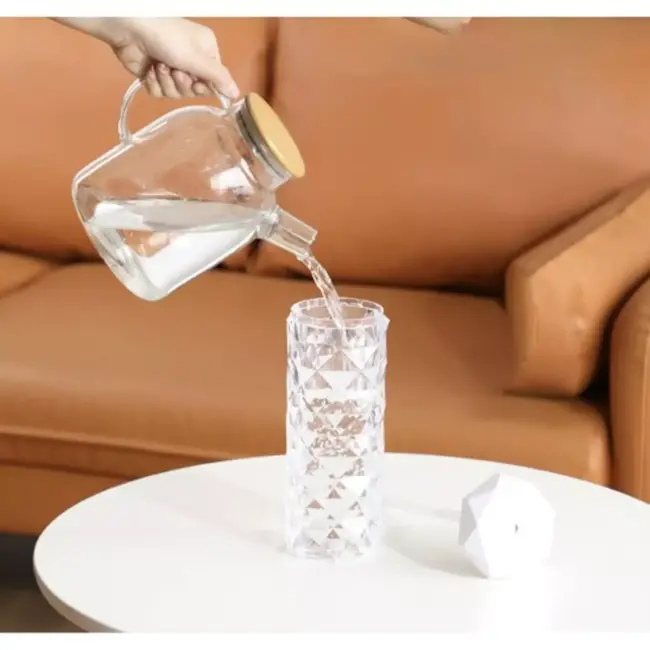 Ruhhy Luchtbevochtiger en Nachtlampje - 2-in-1 - Rozen-effect LED en 400 ml Capaciteit