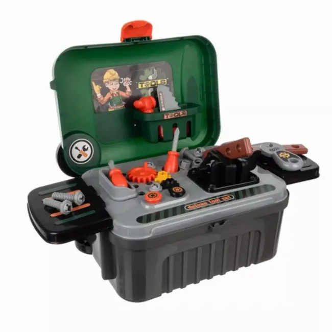 Kruzzel Kinderwerkplaats 3-in-1 - Compleet met Realistische Gereedschappen - Voor 3-7 Jaar