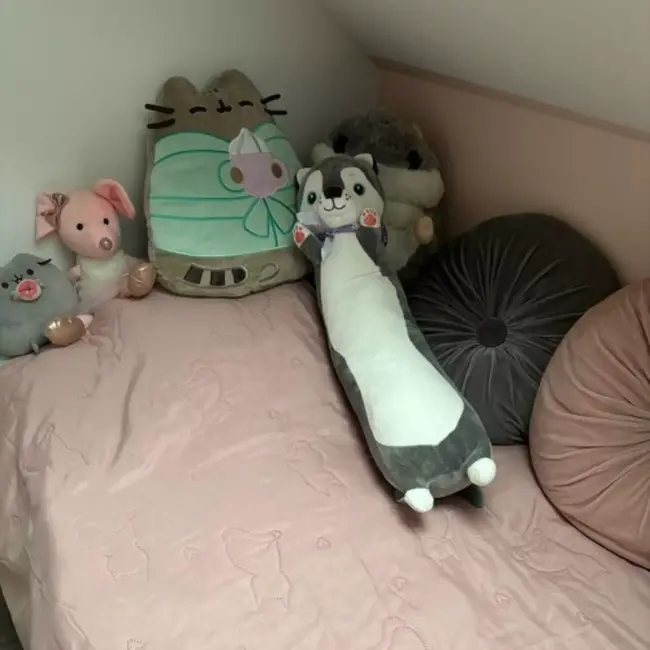 Kruzzel Lange Knuffelbeer - 70 cm - Zacht & Veilig - Perfect als Kussen en Knuffelspeelgoed