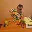 Kruzzel Dinosaurus Constructieset - 4-in-1 Bouwplezier - Met Schroevendraaier & Koffer