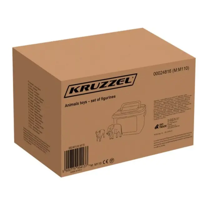 Kruzzel Dieren Speelset – 48 Figuren met Koffer – Educatief Speelgoed