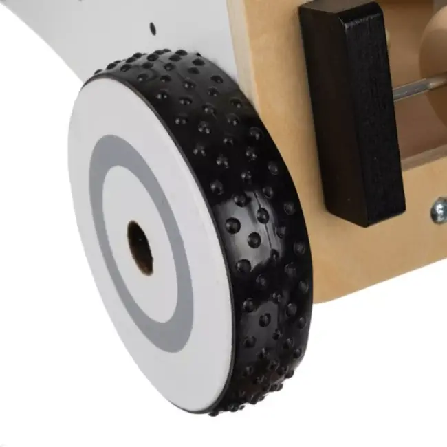 Kruzzel Houten Loopwagen - Educatief Montessori Speelgoed - Met Manipulatietafel