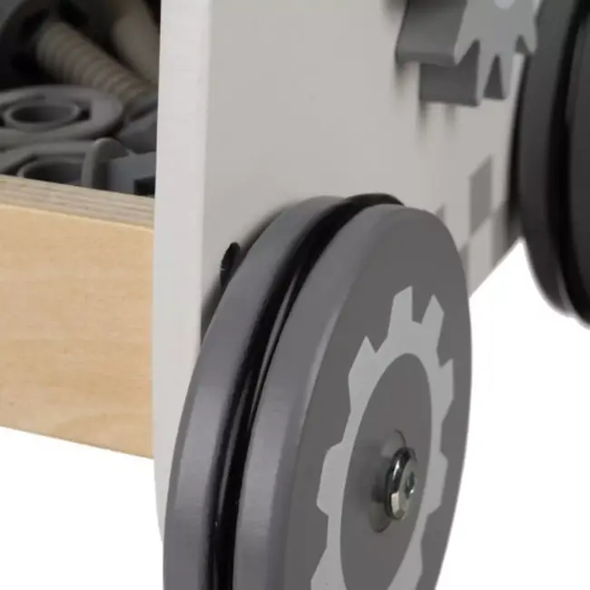 Kruzzel Houten Werkplaats 3-in-1 - Educatief Montessori Speelgoed - Veilig & Duurzaam