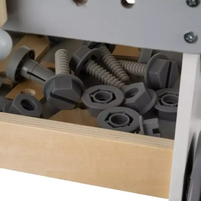 Kruzzel Houten Werkplaats 3-in-1 - Educatief Montessori Speelgoed - Veilig & Duurzaam