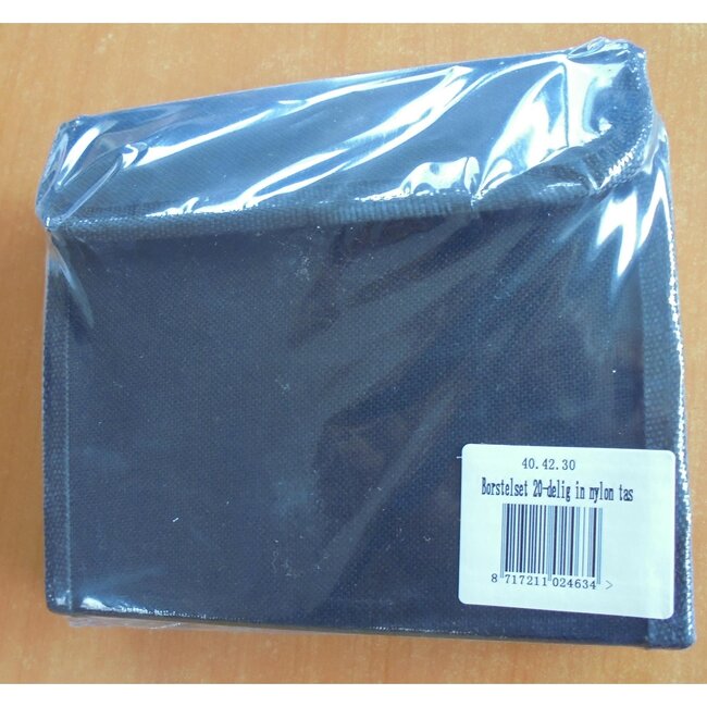 Dragon-Tools Reinigingsborstelset - staal, koper en nylon - diameter 9-19 mm - meerkleurig - 18-delig - buizen, schroefdraad