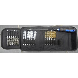 Dragon-Tools Reinigingsborstelset - staal, koper en nylon - diameter 9-19 mm - meerkleurig - 18-delig - buizen, schroefdraad