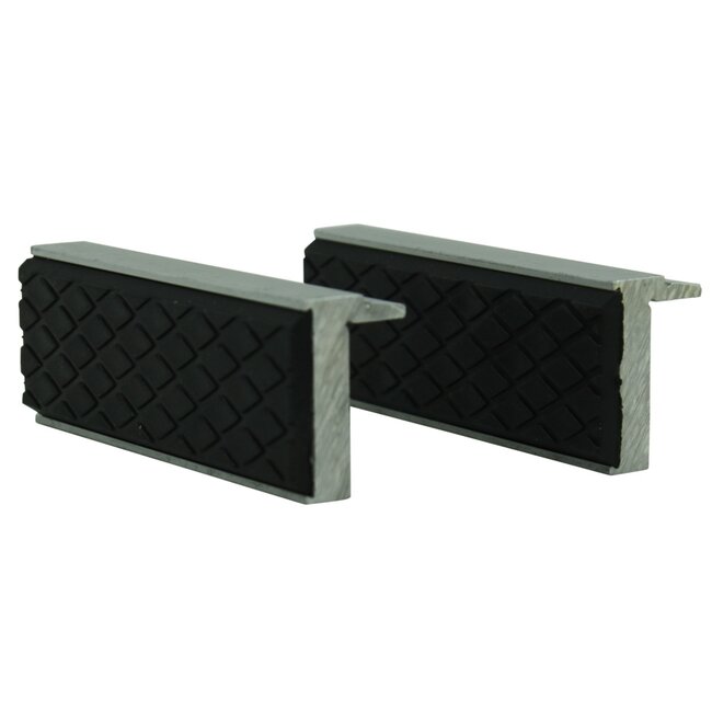 Benson Zachte magnetische bankschroefkaken - 75 mm - diamant patroon - set van 2