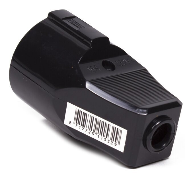 Benson Stekker Contra - 16 Ampère - randaarde - zwart - eenvoudig te monteren