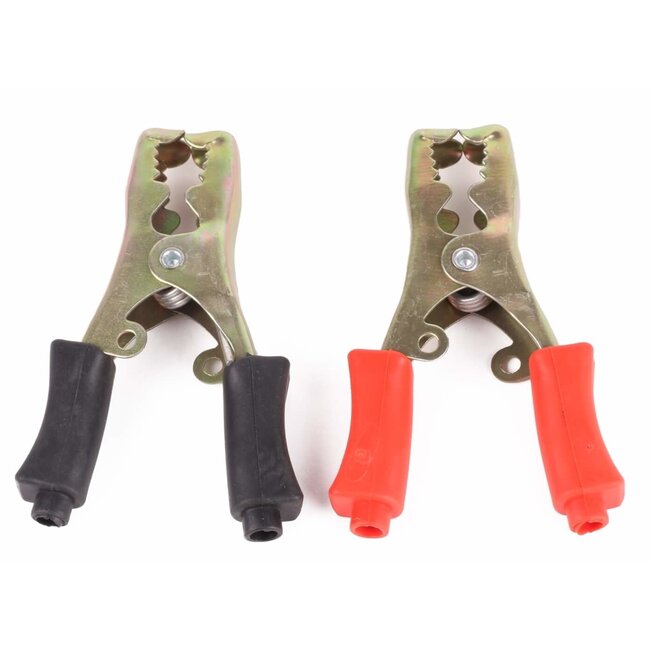 Dragon-Tools Acculaadklem - Krokodilklem - 40A - Gegalvaniseerd - Rood/Zwart
