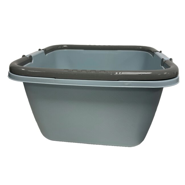Benson Vierkante afwasbak met handvatten - 39 x 39 x 22 cm - 18 liter - assorti kleuren