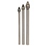 Silverline Set boorkoppen voor tegels en glas - hardmetalen punt - 3 maten - 3-delig