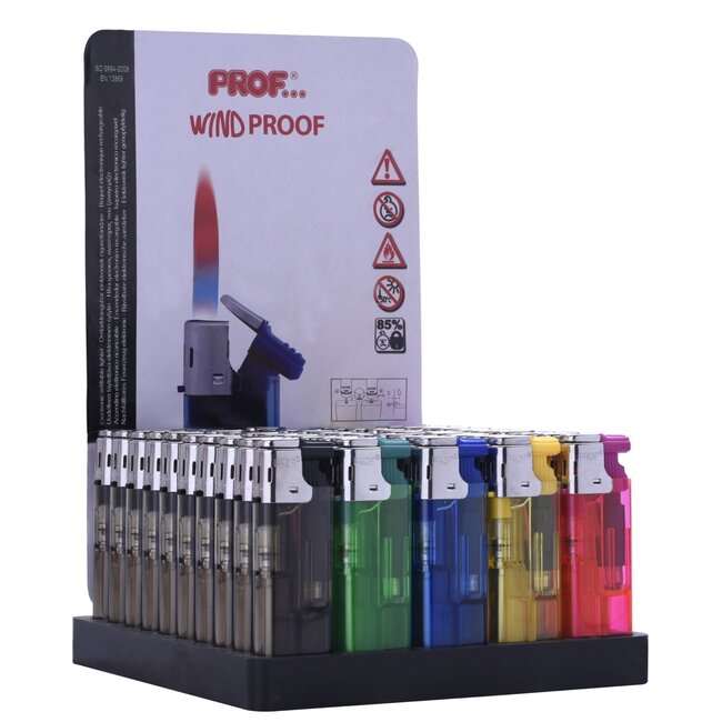 Prof Navulbare stormaansteker - krachtige windbestendige vlam - kinderveilig