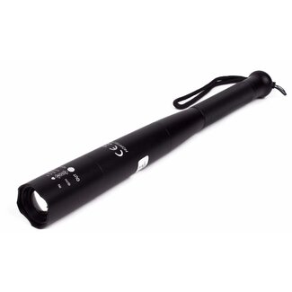 Hofftech Tactical zaklamp XXL - 5 lichtstanden - XPG LED - waterdicht - zwart