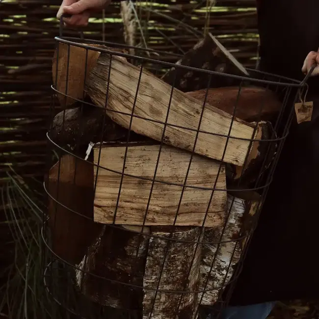 Talen Tools Aardappelmand Haardhoutmand - Veelzijdige Opbergmand 45 x 45 cm