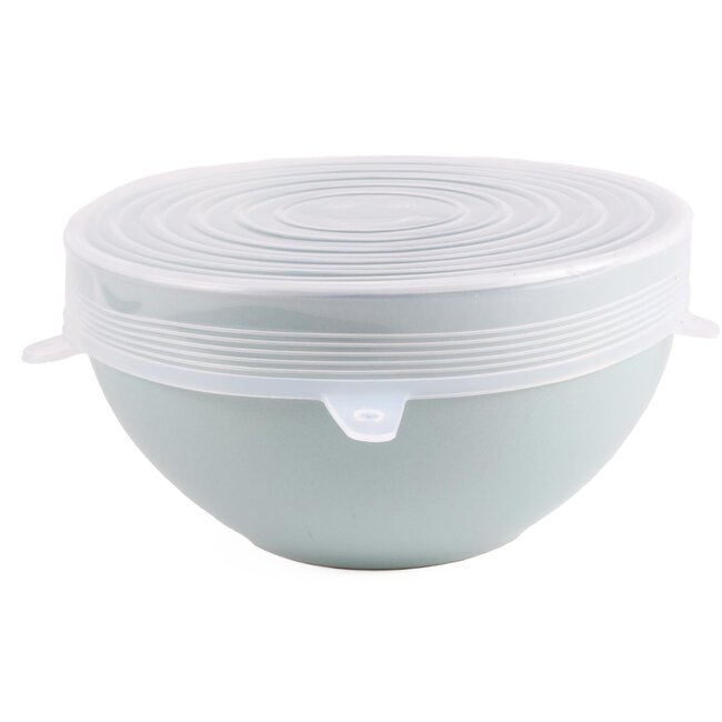 Benson Rekbare siliconen afdekhoesjes - 6 maten - vaatwasserbestendig - set van 6 stuks