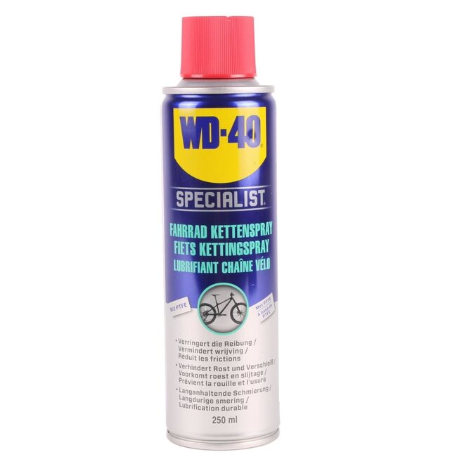 WD40 Kettingvet voor alle weersomstandigheden - 250 ml - PTFE-formule - Eenvoudig aan te brengen