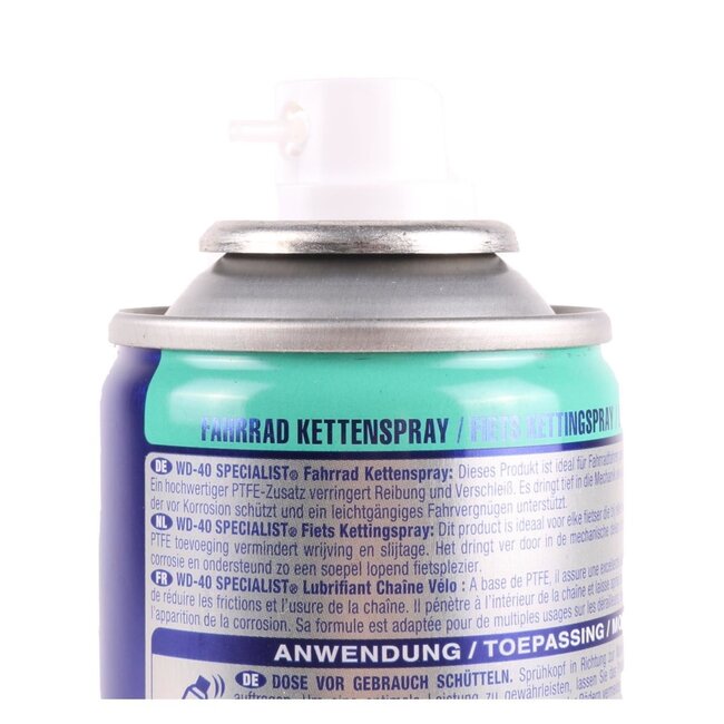 WD40 Kettingvet voor alle weersomstandigheden - 250 ml - PTFE-formule - Eenvoudig aan te brengen