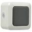 Detec Infrarood bewegingsmelder - buiten - 180° detectie - max. 15m - IP44 - grijs