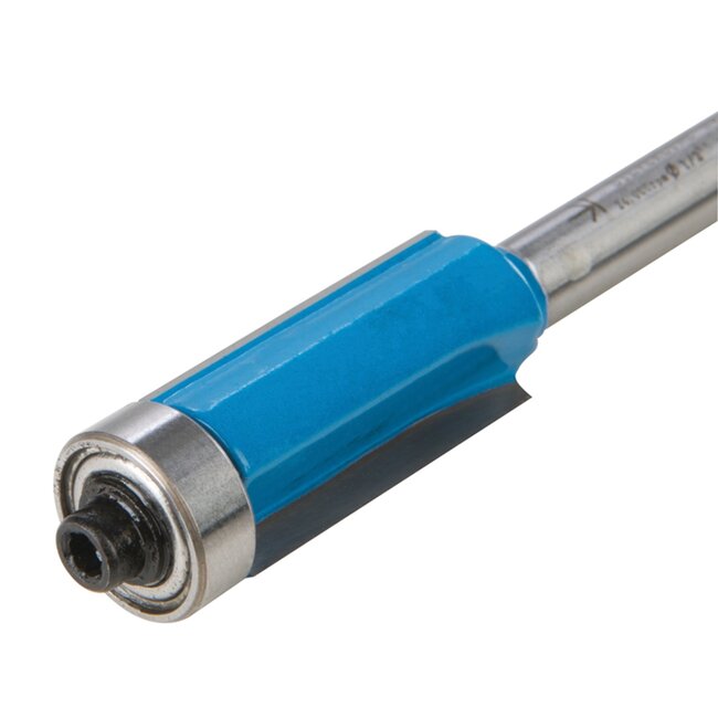 Silverline Kantenfrees - hardmetaal - dubbele fluit, gladde afwerking - 30 mm schacht - staalkleurig - laminaat en malfrezen