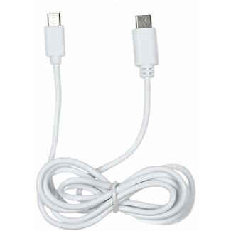 Benson Type C naar Micro USB kabel - 1.2 meter - wit - duurzaam en stijlvol