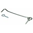 Deltafix Windhaak met schroefoog - verzinkt - 120 mm - 2-delig