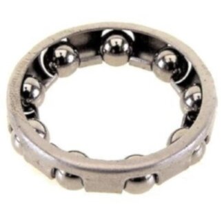 Amigo Kogelring balhoofdset - 12 stuks - staal - chroom - met keerringen - universeel gebruik