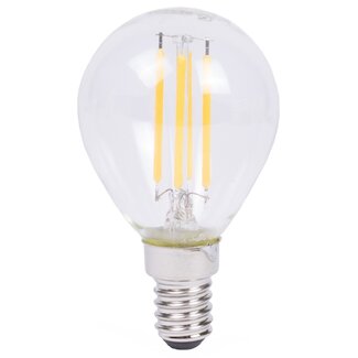 Benson Dimbare LED Filament Lamp - Warmwit 2500K - E14 - 4W - Helder Bol - 230V