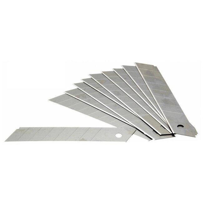 Benson Reserve afbreekmesjes - 18 mm breed - 10 stuks - handige blister