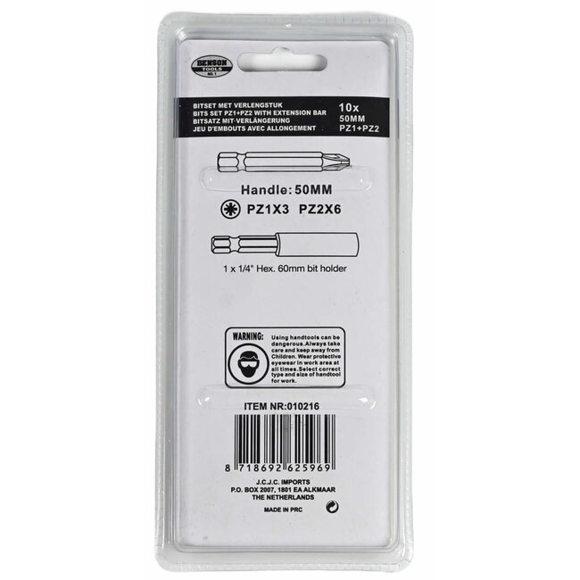 Benson Reserve afbreekmesjes - 18 mm breed - 10 stuks - handige blister