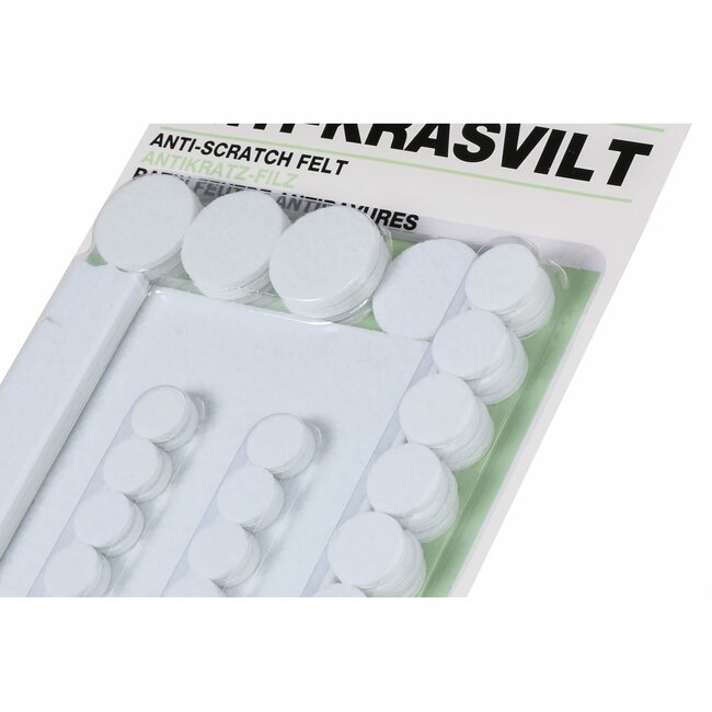 Benson Antikrasvilt - Wit - Diverse maten - 80 stuks - Sterk klevend