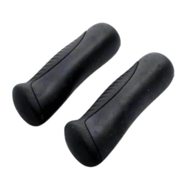 Lastpak Ergonomische fietshandvatten - hybride - 130 mm - zwart - 6 stuks