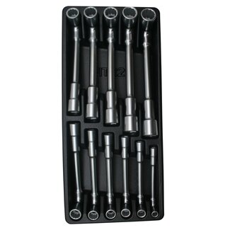 Benson Gevulde gereedschapswagen tray - 11-delig - ABS kunststof - chroom vanadium - 180x380 mm