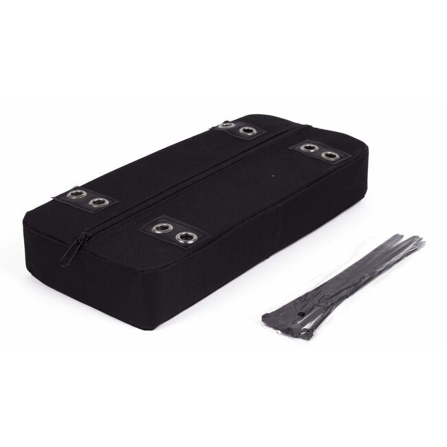 Lastpak Comfortabel bagagedragerkussen - zwart - 32 x 15 x 5 cm - duurzaam polyester