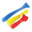 Benson Tie ribs set - 150 stuks - rood, geel, blauw - diverse maten