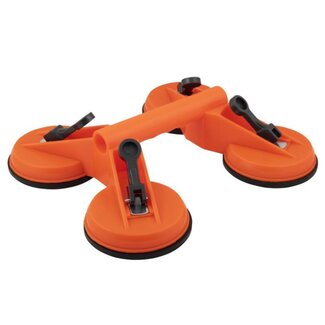 Topgear Vierkoppige zuignap - sterke hechting - 130 kg tillast - individuele vacuümhendels