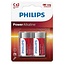 Philips Alkaline C Batterijen - Langdurige Energie - 2 Stuks - Milieuvriendelijk